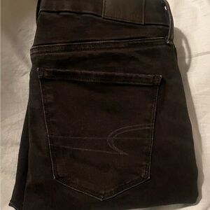 American Eagle High Rise Skinny Black Jeans